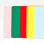 PVCカード印刷ピンク・グリーン・レッド・ブルー・イエロー